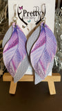 Feather Leather Earrings