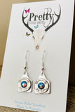 .38 special Cattle Tag Earrings