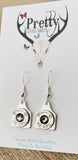 .38 special Cattle Tag Earrings