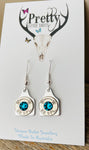 .38 special Cattle Tag Earrings