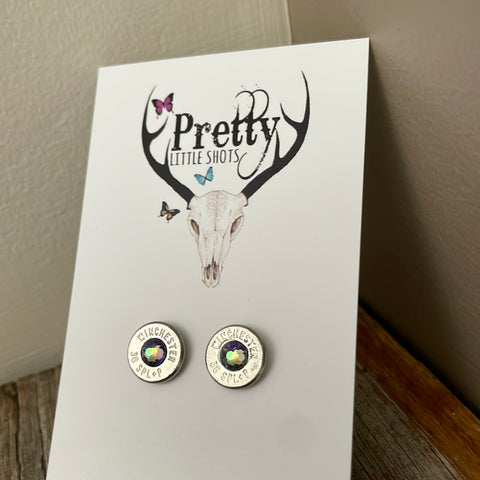 Winchester .38 special - nickel Earrings