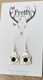 .38 special Cattle Tag Earrings