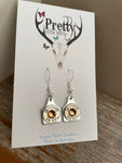 .38 special Cattle Tag Earrings