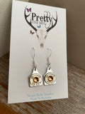 .38 special Cattle Tag Earrings