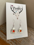 .38 special Cattle Tag Earrings