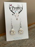 .38 special Cattle Tag Earrings