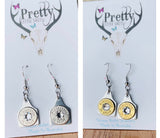 .38 special Cattle Tag Earrings