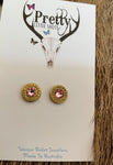 9mm Brass Earrings