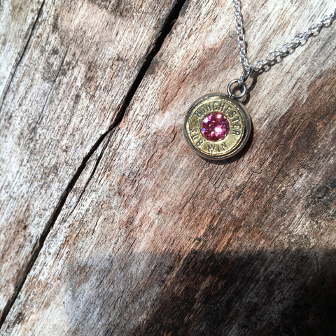 Winchester brass pendant & necklace