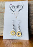 .38 special Cattle Tag Earrings