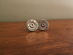 9mm LUGER Silver earrings