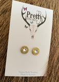 9mm Brass Earrings