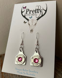 .38 special Cattle Tag Earrings